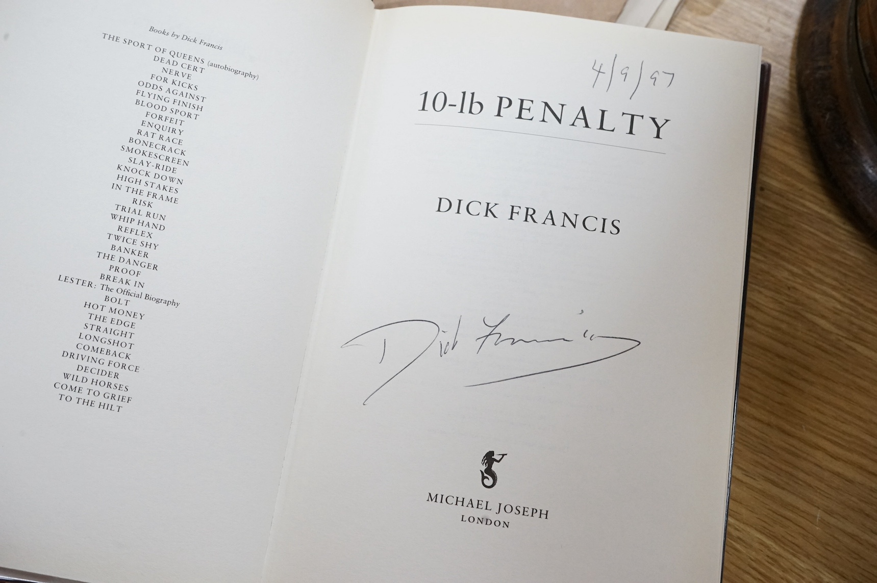 Francis, Dick - First Edition Novels in d/wrappers (3 signed by author) (20). Condition - varies
